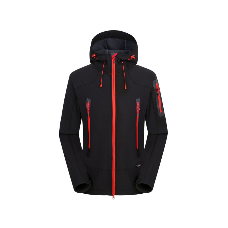 2026户外登山防水透气锁温软壳冲锋衣